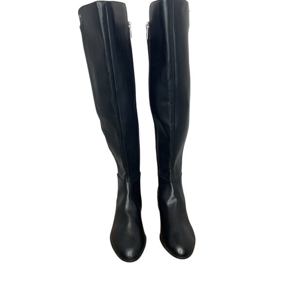Michael Kors Bromley Flat Boots Faux Leather over the knee women’s 7.5 New - Picture 3 of 14
